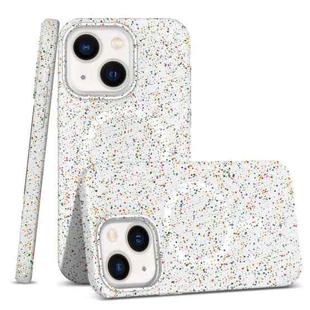 For iPhone 14 Plus Colorful Frosted Magsafe PC Hybrid TPU Phone Case(White)
