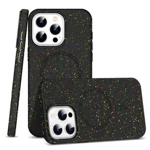 For iPhone 14 Pro Colorful Frosted Magsafe PC Hybrid TPU Phone Case(Black)