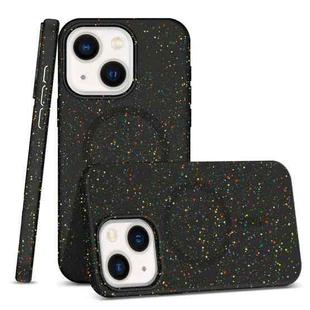 For iPhone 13 Colorful Frosted Magsafe PC Hybrid TPU Phone Case(Black)