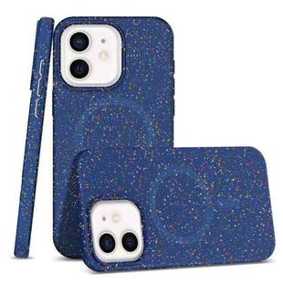 For iPhone 12 / 12 Pro Colorful Frosted Magsafe PC Hybrid TPU Phone Case(Blue)
