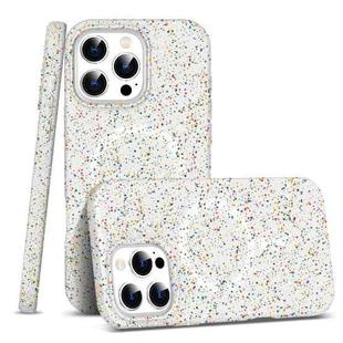 For iPhone 16 Pro Max Colorful Frosted Magsafe PC Hybrid TPU Phone Case(White)