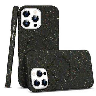 For iPhone 16 Pro Colorful Frosted Magsafe PC Hybrid TPU Phone Case(Black)