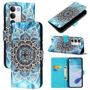 For Realme C71 4G Global Colored Drawing Pattern Plain Weave Leather Phone Case(Undersea Mandala)