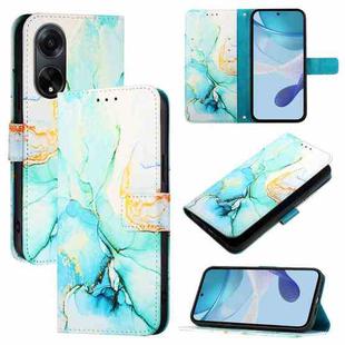 For OPPO A98 5G / F23 5G India PT003 Marble Pattern Flip Leather Phone Case(Green)