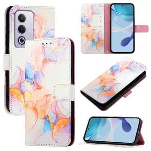 For OPPO A3 Pro 5G Global PT003 Marble Pattern Flip Leather Phone Case(Galaxy Marble White)