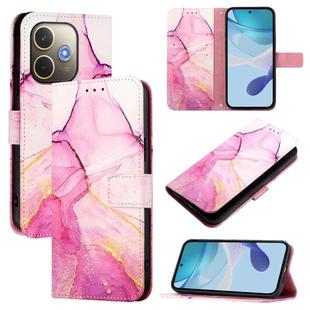 For OPPO A5 Pro 5G Global PT003 Marble Pattern Flip Leather Phone Case(Pink Purple Gold)