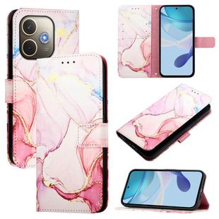 For OPPO A5 Pro 5G Global PT003 Marble Pattern Flip Leather Phone Case(Rose Gold)