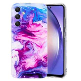 For Samsung Galaxy A35 5G IMD Marble Pattern TPU Phone Case(Red)