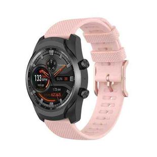 For Polar Grit X / Vantage M 22mm Dot Texture Watch Band(Light Pink)