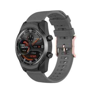 For Ticwatch Pro 2020 / Ticwatch GTX 22mm Dot Texture Watch Band(Grey)