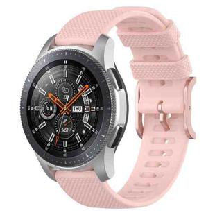 For Samsung Galaxy Watch3 45mm / Galaxy Watch 46mm 22mm Dot Texture Watch Band(Light Pink)