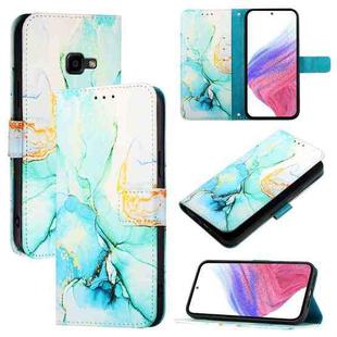 For Samsung Galaxy Xcover 4 / 4s PT003 Marble Pattern Flip Leather Phone Case(Green)