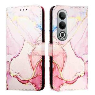 For OnePlus Nord CE4 PT003 Marble Pattern Flip Leather Phone Case(Rose Gold)