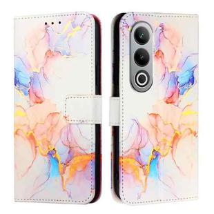 For OnePlus Nord CE4 PT003 Marble Pattern Flip Leather Phone Case(Galaxy Marble White)