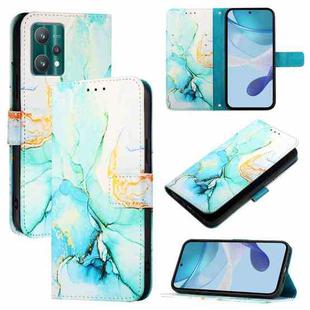 For OnePlus Nord CE 2 Lite 5G / Nord 2 Lite PT003 Marble Pattern Flip Leather Phone Case(Green)