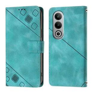 For OnePlus Nord CE4 Skin-feel Embossed Leather Phone Case(Green)