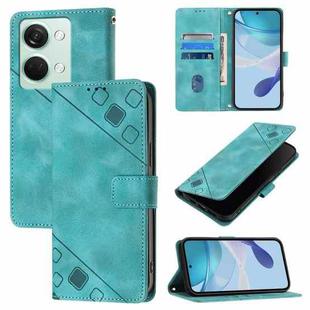 For OnePlus Ace 2V / Nord 3 Skin-feel Embossed Leather Phone Case(Green)