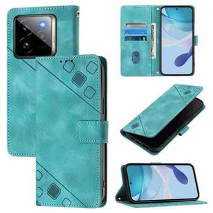 For Realme GT 7 Pro 5G Skin-feel Embossed Leather Phone Case(Green)