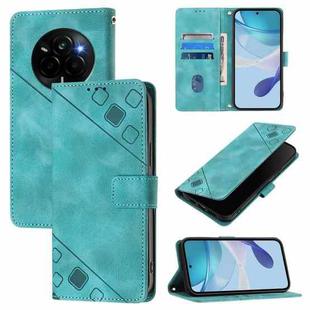 For Realme Narzo 80 Pro / 14 Pro 5G India Skin-feel Embossed Leather Phone Case(Green)