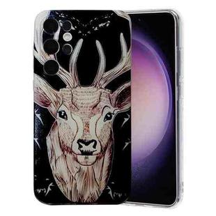 For Samsung Galaxy S24 Ultra 5G Colored Drawing Pattern TPU Phone Case(Deer)