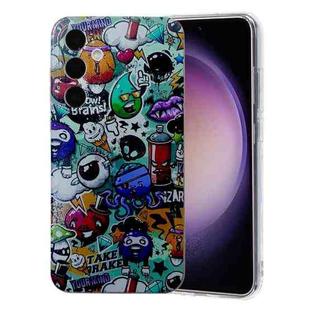 For Samsung Galaxy S24+ 5G Colored Drawing Pattern TPU Phone Case(Graffiti)