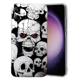 For Samsung Galaxy A05 Colored Drawing Pattern TPU Phone Case(Skull)
