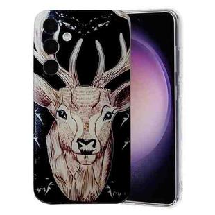 For Samsung Galaxy S23 FE 5G Colored Drawing Pattern TPU Phone Case(Deer)