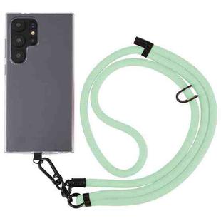 8mm Solid Color Adjustable Phone Anti-lost Neck Chain Nylon Crossbody Lanyard, Adjustable Length: about 75-135cm(Mint Green)