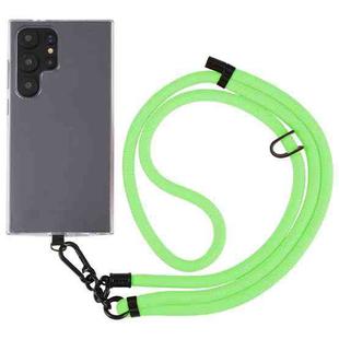 8mm Solid Color Adjustable Phone Anti-lost Neck Chain Nylon Crossbody Lanyard, Adjustable Length: about 75-135cm(Green)