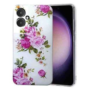 For Xiaomi Redmi 13C 4G Colored Drawing Pattern TPU Phone Case(Rose Flower)