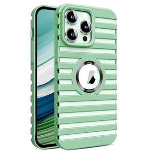 For iPhone 15 Pro Max Hollow Heat Dissipation MagSafe Magnetic PC Phone Case(Green)