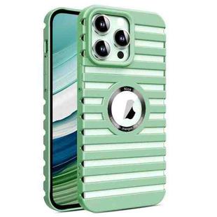 For iPhone 15 Pro Hollow Heat Dissipation MagSafe Magnetic PC Phone Case(Green)