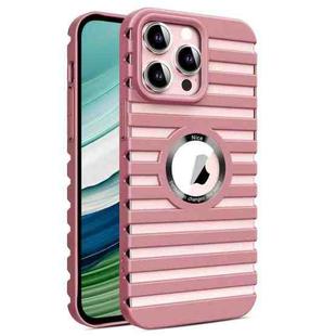 For iPhone 15 Pro Hollow Heat Dissipation MagSafe Magnetic PC Phone Case(Pink)