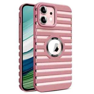 For iPhone 12 Hollow Heat Dissipation MagSafe Magnetic PC Phone Case(Pink)