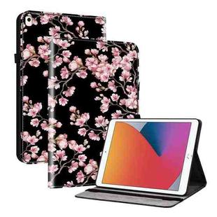 For iPad Air / Air 2 / 9.7 2017 / 2018 Crystal Texture Painted Leather Smart Tablet Case(Plum Bossom)