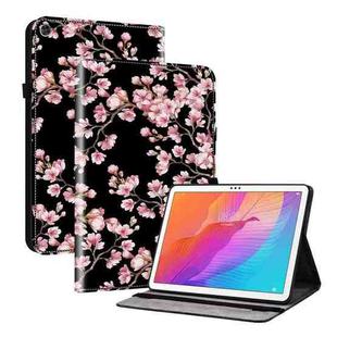 For Huawei MatePad T 10s / Enjoy Tablet 2 Crystal Texture Painted Leather Smart Tablet Case(Plum Bossom)