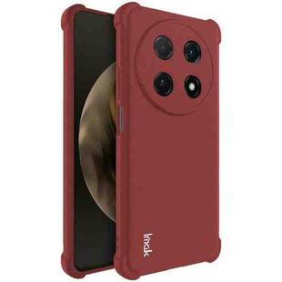 For Huawei nova 12i / Enjoy 70 Pro imak Shockproof Airbag TPU Phone Case(Matte Red)