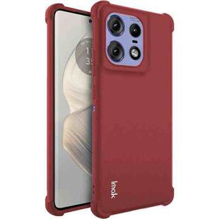 For Motorola Edge 50 Pro imak Shockproof Airbag TPU Phone Case(Matte Red)