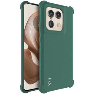 For Motorola Edge 50 Ultra 5G imak Shockproof Airbag TPU Phone Case(Matte Green)