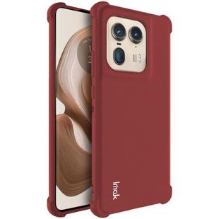For Motorola Edge 50 Ultra 5G imak Shockproof Airbag TPU Phone Case(Matte Red)