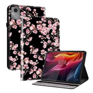 For Lenovo Idea Tab 11 / Xiaoxin Pad 2025 Crystal Texture Painted Leather Tablet Case(Plum Bossom)