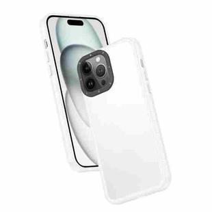For iPhone 13 Pro Max Frame Two Color Lens Ring TPU Phone Case(Transparent)