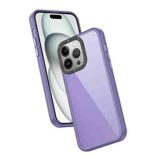 For iPhone 13 Pro Frame Two Color Lens Ring TPU Phone Case(Purple)