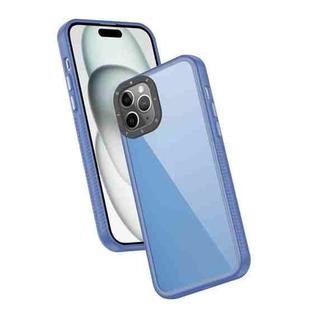 For iPhone 11 Pro Frame Two Color Lens Ring TPU Phone Case(Blue)