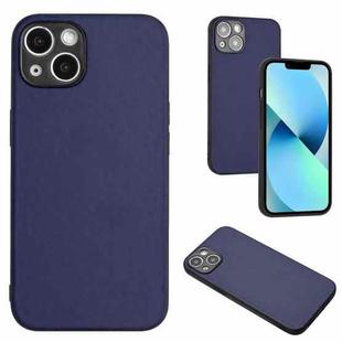 For iPhone 15 R20 Leather Pattern Phone Single Case(Blue)