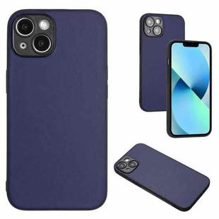 For iPhone 14 Plus R20 Leather Pattern Phone Single Case(Blue)