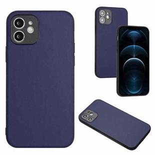 For iPhone 12 R20 Leather Pattern Phone Single Case(Blue)