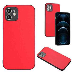 For iPhone 12 R20 Leather Pattern Phone Single Case(Red)