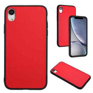 For iPhone XR R20 Leather Pattern Phone Single Case(Red)