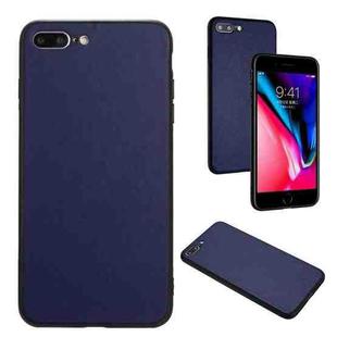 For iPhone 8 Plus / 7 Plus R20 Leather Pattern Phone Single Case(Blue)